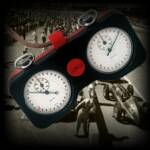 Since the very first days of the Indy 500, Gallet was there as the official timekeeper of the races. Shown is a Swiss made Gallet/Champion dual timer, used by Indy race officials during the middle part of the 20th century.