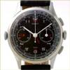 Gallet Navigator with military specification black dial and  tachometer and telemeter scales, white painted hands