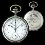 US Navy Pocket Chronograph (1914) - high quality timer manufactured by Gallet under the Jerome Park name for the United States Navy during World War One.