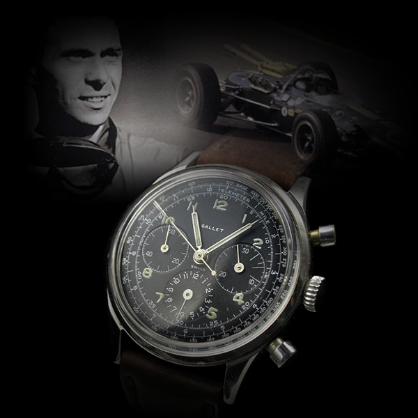 Jim Clark and the Gallet MultiChron 12 at the Indianapolis 500