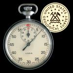 Occurrence Timer (1936) - custom manufactured by Gallet for the US Geological Survey, used for measuring durations of seismic activity and other natural phenomena