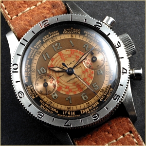 Gallet Flight Officer with Rare Exotic Dial