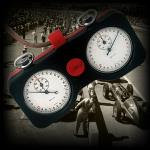 Since the very first days of the Indy 500, Gallet was there as the official timekeeper of the races. Shown is a Swiss made Gallet/Champion dual timer, used by Indy race officials during the middle part of the 20th century.