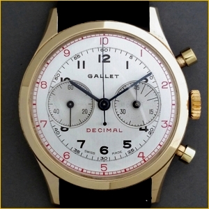 The Gallet MultiChron Decimal chronograph...